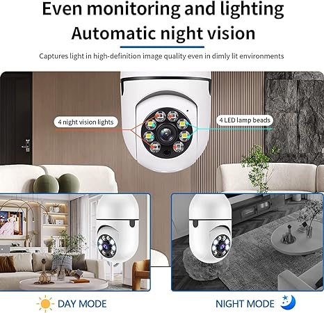 SIGURNOSNA WI FI SIJALICA KAMERA