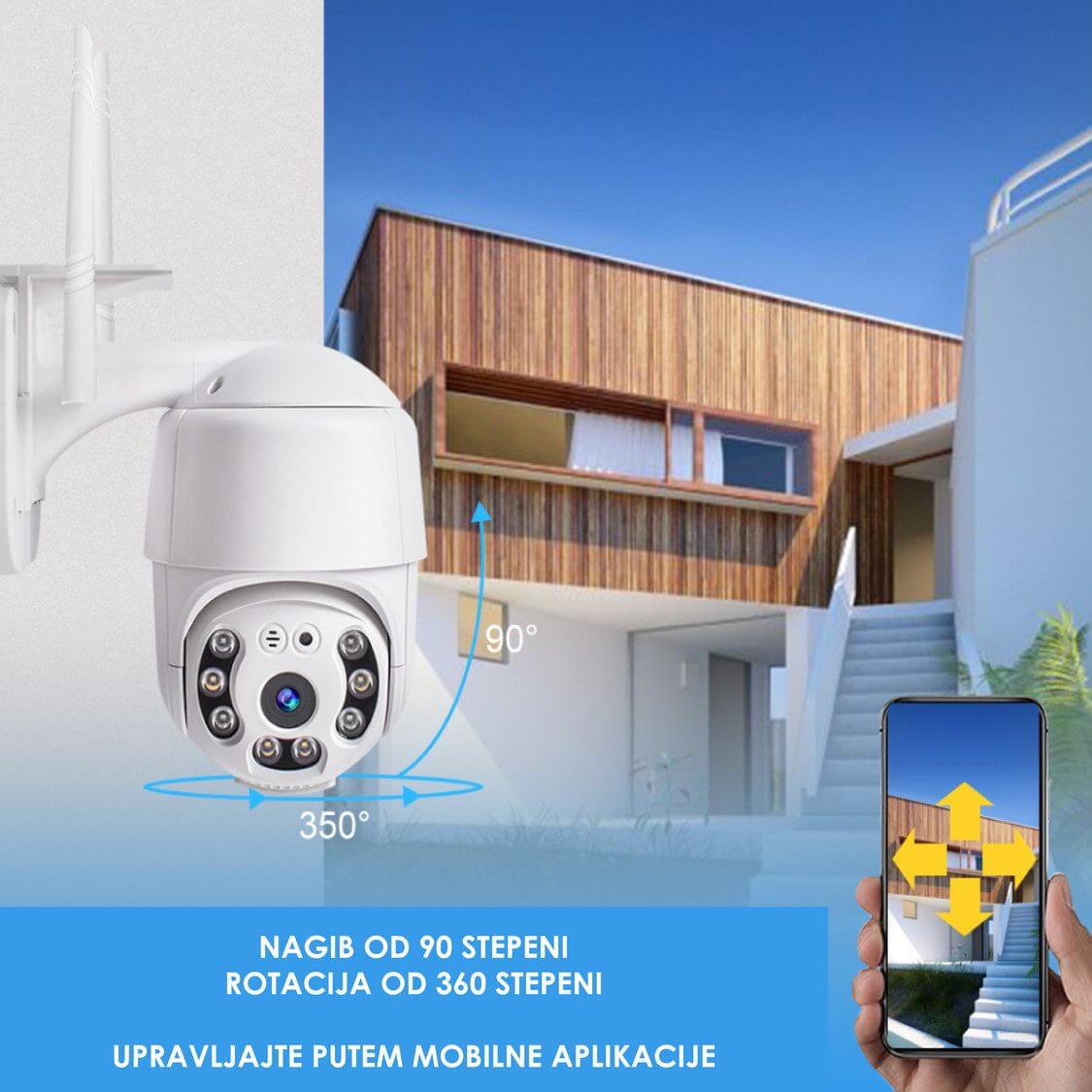 WI FI ROTIRAJUĆA PTZ SIGURNOSNA IP KAMERA (Yoosee aplikacija)