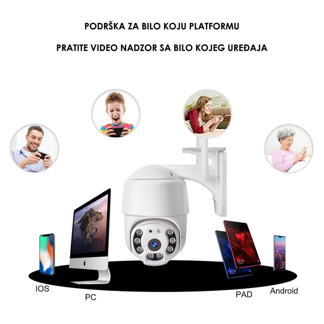 WI FI ROTIRAJUĆA PTZ SIGURNOSNA IP KAMERA (Yoosee aplikacija)