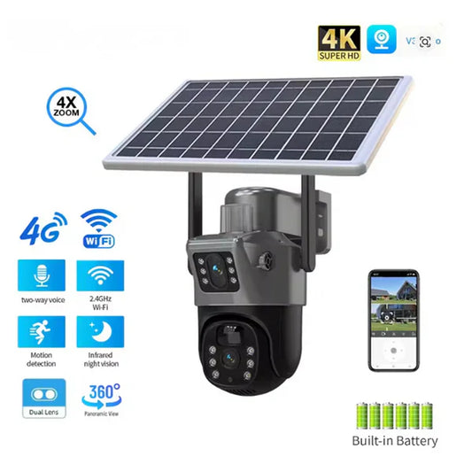 Solarna 4G kamera (2 kamere u jednoj na SIM KARTICU)