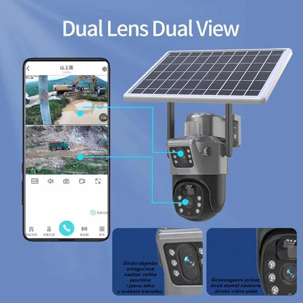 Solarna 4G kamera (2 kamere u jednoj na SIM KARTICU)