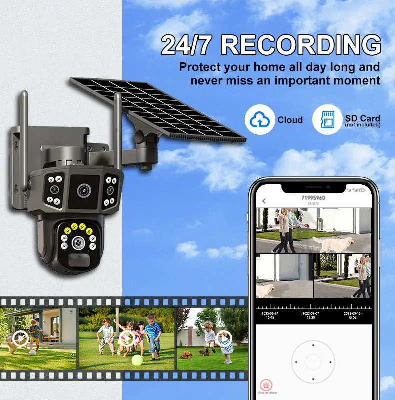 Pametna 4G nadzorna kamera sa solarnim napajanjem
