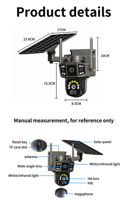 Pametna 4G nadzorna kamera sa solarnim napajanjem