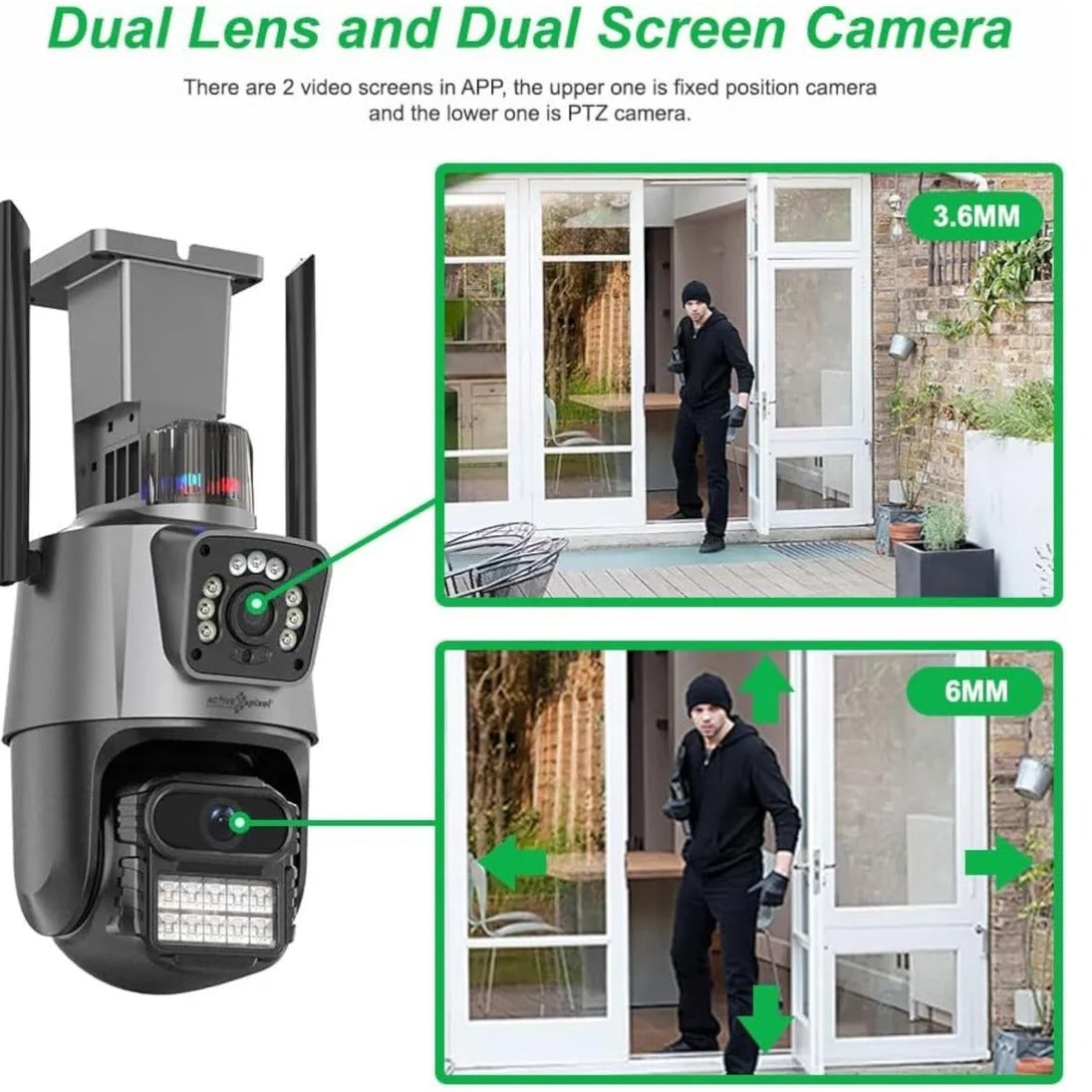 4K 12MP Dvostruka WiFi Kamera